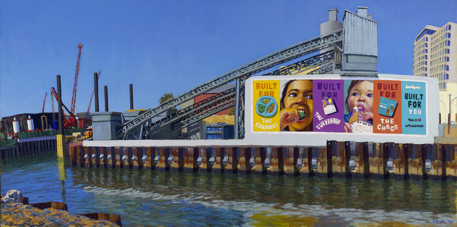 Baby Food Advertisement on Concrete Plant